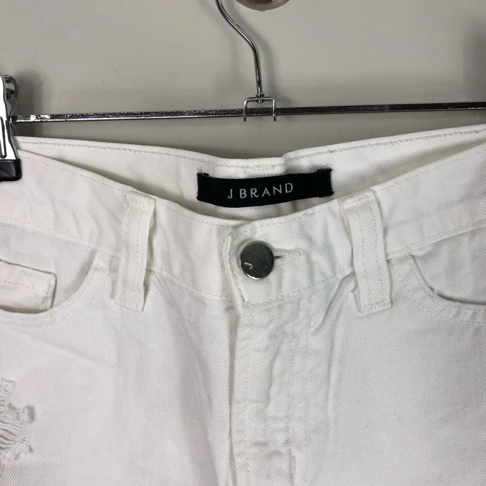 J Brand Vixen White Cut Off Denim Shorts 239